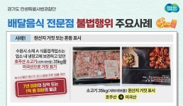 휴가철 축산물 원산지 표시위반 237건 적발... 돼지고기 가장 많아