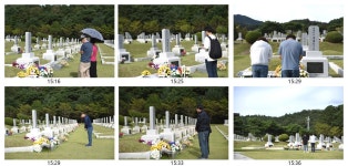 2시간 동안 50여 명... 홍범도 장군 묘소 찾는 사람들