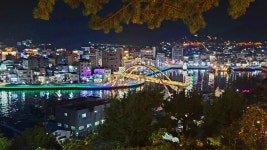 역시 통영, 밤에 오길 잘했다