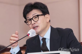 야당 의원 '거취' 질문에... 한동훈 