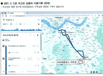 김용의 5월 3일 '구글동선'...