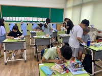 전교생 참여한 강경황산초 통일 교육주간