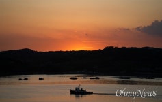 [사진] 구월 마지막날, 사천만의 황홀한 노을