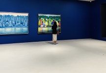 6개월간 그린 벽화, 전시 끝나면 사라집니다