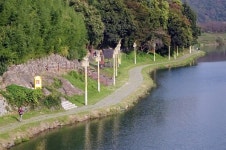 밀양강이 만든 섬, 삼문동 둔치 산책