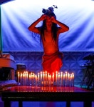 행위미술작품으로 시국선언하는 행위예술가들