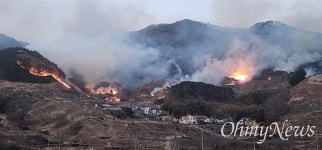 산청 산불, 하동으로 번져 ... 진주는 주불 진화