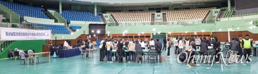 투표율, 거제 47.3%-창원12 28.3%,-양산마 22.3%