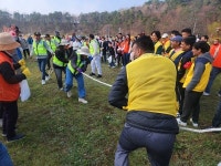 발안천을 걸으며 함께 웃었어요