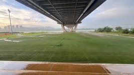 아이고, 또 물이 찼네... 금강스포츠공원 침수에 멈춘 발걸음