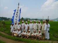 충주 탄금공원에서 선보인 마수리 농요 공연