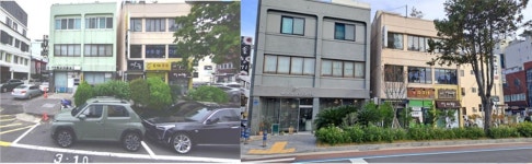 야자수가 예쁜 함덕해수욕장 상점가, 가로수 없애고 도로 확장한다고?