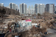 [사진] 화재로 사라지는 동네, 강남 구룡마을