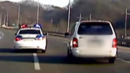 버스전용차로 위반 얌체 운전자...잡고 보니 수배자