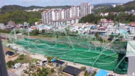 포항 골프연습장 철골 구조물 무너져