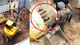 파출소 공사장에서 한국전쟁 때 포탄 발견
