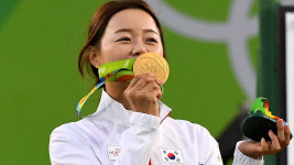 늦깎이 장혜진, 여자 양궁 개인 금메달