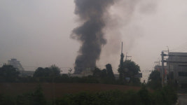 [속보] 화성 발안산업단지 공장 큰 불...화재대응 2단계 발령