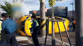 대구서 태권도장 승합차 넘어져...안전띠 착용해 경상