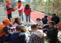 웃음소리 가득했던 대전원명학교 전공과의 직장 야유회 가을나들이