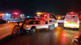 경기 구리포천고속도로에서 차량 40여 대 연쇄추돌...심정지 1명 포함 25명 이송