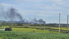 충남 서산 기지 내 공군 전투기 추락...조종사 비상탈출