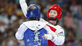 [속보] 이다빈, 태권도 여자 67kg초과급 동메달