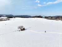 끝없이 펼쳐진 설경에 가슴이 뻥...고창 학원농장