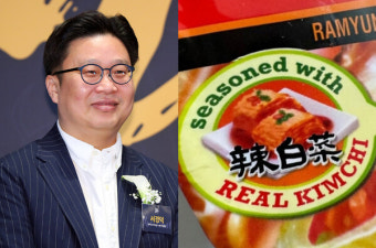 김치가 '라바이차이'? 韓 라면 봉지에 엉뚱한 중국어
