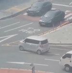 무서워서 멈춘 줄 알았더니…회전교차로 한복판 불법주차 논란