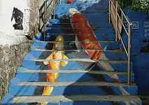 이화동 해바라기·잉어 벽화 훼손 주민 5명 경찰서로