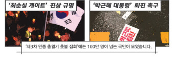 [리포트+] 촛불과 대통령이 말하는 '헌법정신'…무엇이 다를까?