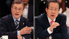 검색어 1위 오른 '문재인 나이'…문재인·홍준표 치열한 공방