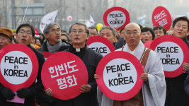 [슬라이드 포토] 한반도에 평화를