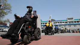 [슬라이드 포토] 장애인 자립생활 보장하라!