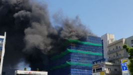 롯데시네마 익산점 신축공사장 화재…7명 연기흡입