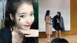 [스브스타] 고3 팬 약속 지키기 위해 김제여고 졸업식 참석한 아이유