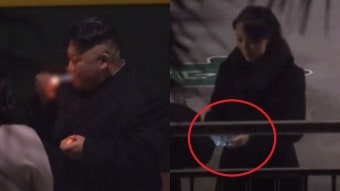 담배 피우는 김정은 옆, 김여정의 '대단한' 의전