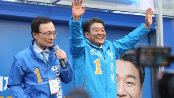 이해찬, 통영 고성 유세…