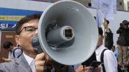 현대중공업 주총서 법인분할 승인…주총장 변경 강행