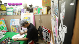 [스브스타] 1년간 아내도 모르게…기생충 다송이 그림 그린 뜻밖의 인물