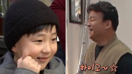[스브스타] 골목식당 찌개백반집 귀염둥이 손자, 백종원 등장에 이거 꿈이야?