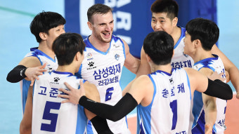 프로배구 삼성화재 마침내 7연패 탈출…45일 만에 승리