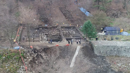 남원 고대 산성 아막성에서 신라 시대 대형 집수시설 발굴