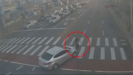[뉴스딱] 횡단보도 반도 못 가 빨간불…차에 치인 할아버지
