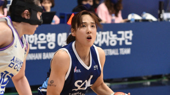 '김단비 더블더블' 신한은행, 삼성생명에 5연패 안겨