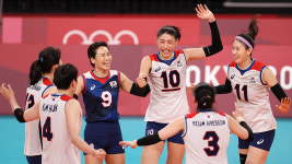 한국 여자배구, 도미니카공화국 제압…'8강 기대'