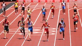 미국 육상 남자 400ｍ 계주팀 충격의 예선 탈락