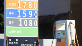휘발윳값 금주 45원 올라 ℓ당 1천732.4원…정부, 유류세 인하키로