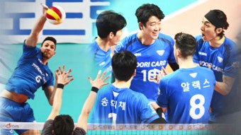 선두 대한항공까지 잡았다…우리카드 6연승
